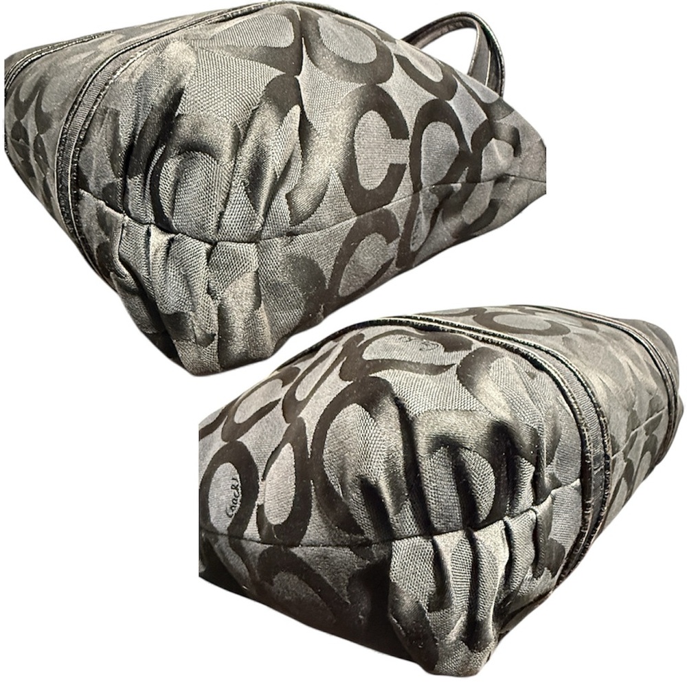 Coach Poppy Op Art Glam Tote (EUC) with purse pillow and unbranded dustbag EUC - Picture 4 of 9